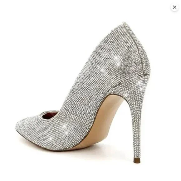 NWT Sparkling Bling Crystal Rhinestones Steve Madden Daisie Pump & Purse… - Picture 4 of 9